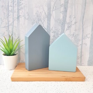 Concrete house ornament concrete bookends Concrete gifts image 8