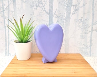 Corazón de hormigón / adorno de corazón independiente / regalos de aniversario / Mi primer hogar