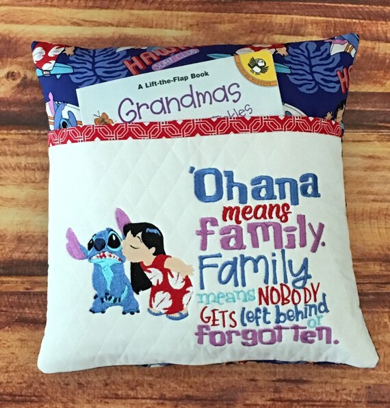 Lilo and Stitch Pocket Pillow Reading Lilo and stitch pillow | Etsy