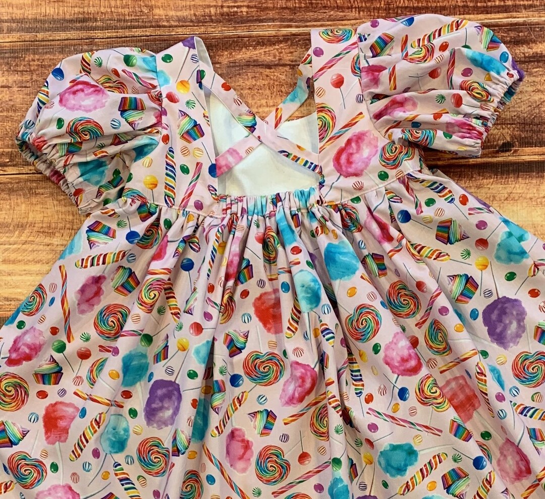 Two Sweet Birthday Dress, Candy Party Dress for Girls, Toddler Candy