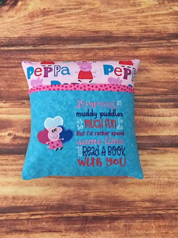 Peppa Pig Pillow Pocket Pillow Peppa Pig Birthday Gift Etsy