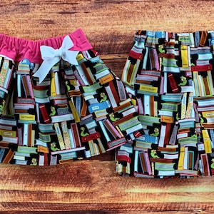 Back to School Sibling Set, Sibling Matching Outfits, Bookworm Shorts, Bookworm Skirt, Twin Sets, Brother and Sister Matching Outfits