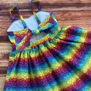 Rainbow Birthday Party, Twirly Rainbow Dress, Rainbow Dress Girls, Primary Colors, Rainbow Stripe Dress, Rainbow Baby, Girls Summer Sundress