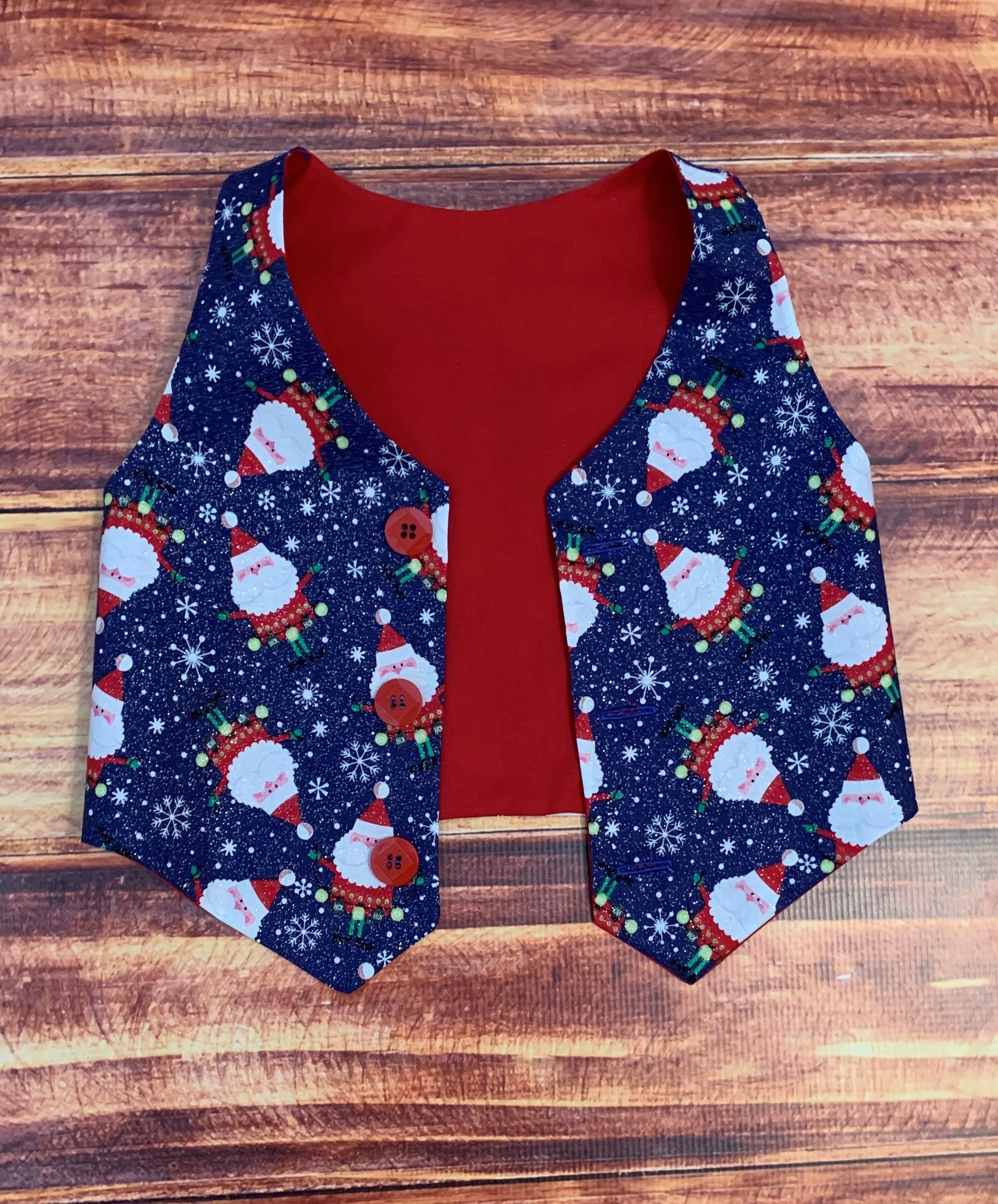 Boys Christmas Vest Santa Vest Holiday Vest for Boys Boys Etsy