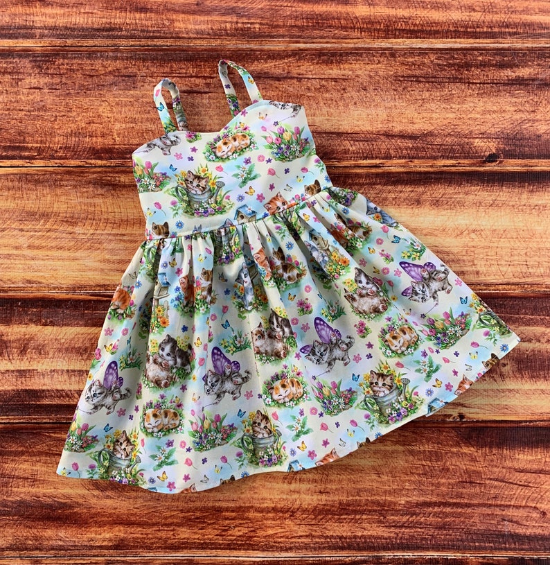 Kitten Gift for Girl Kitten Dress for Baby Kitty Tank Twirl Etsy