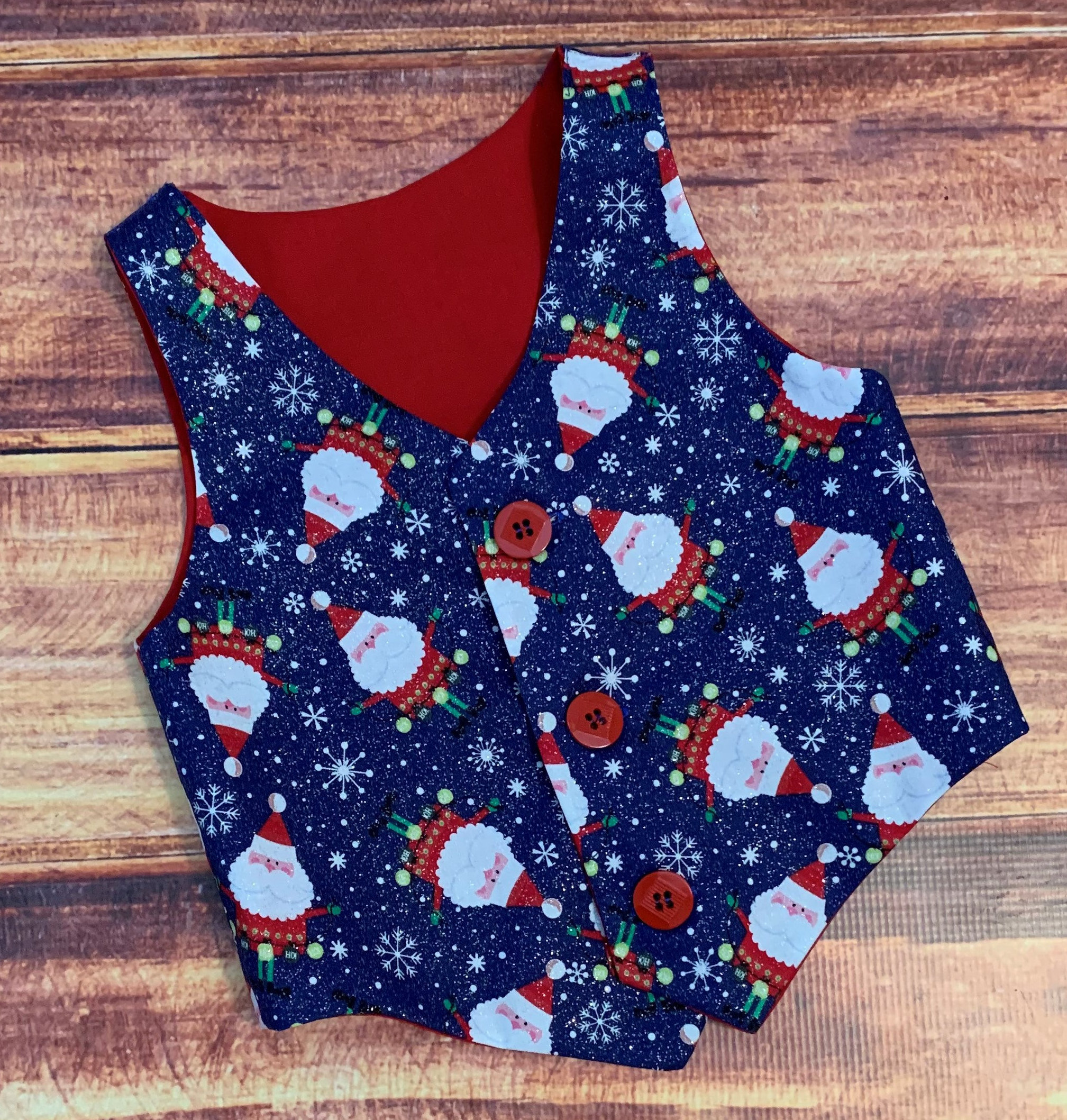 Boys Christmas Vest Santa Vest Holiday Vest for Boys Boys Etsy