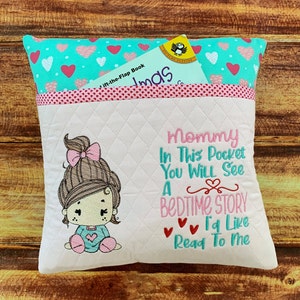 Personalized Pillowcase, Gift for Daughter, Granddaughter Gift, Pillow for Baby Girl Nursery, New Baby Girl Gift, Storybook Pillow