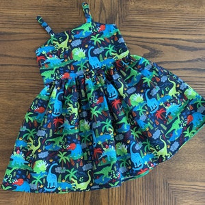 Dinosaur Flowers - Women's Dinosaur Dress
