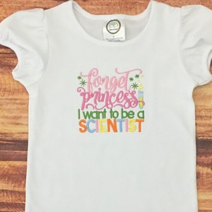 Girl Science Shirt, STEM Shirt for Girls, Girls Science Party, Girl Who Loves Science, STEM Shirt, Science Birthday, Future Scientist image 1