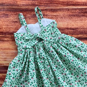 Rose Birthday Party, Spring Floral Dress for Girls, Party Dress for Baby, Pink Rose Dress, Girls Summer Flower Dress, Sundresses for Girls