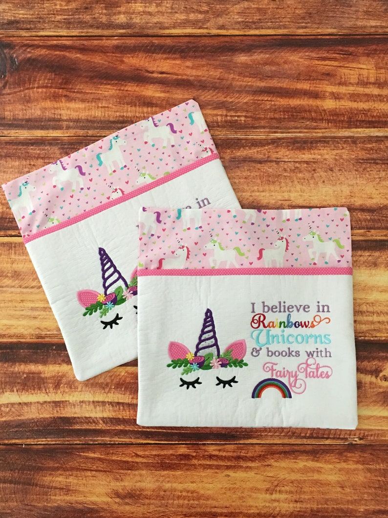 Unicorn Pillow Unicorn Gift for Girls Unicorns and Rainbows Etsy