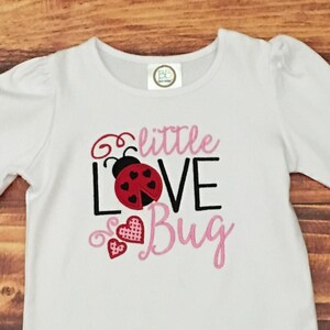 Love Bug Shirt, Baby Shower Gift Infant Girl, Daddy&#39;s Girl, Fathers Day Gift, Love Bug Valentines Day Shirt, Baby Valentine Shirt
