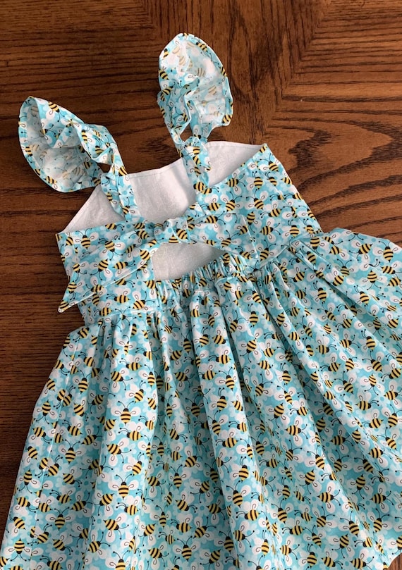 Bumblebee Dress, Bee Toddler Dress, Happy Bee Day Birthday Dress, Girl Honey Bee, Busy Bee, 1st Bee Day, Flutter Sleeve, Summer Sundress Bumblebee Dress, Bee Toddler Dress, Happy Bee Day Birthday Dress, Girl Honey Bee, Busy Bee, 1st Bee Day, Flutter Sleeve, Summer Sundress