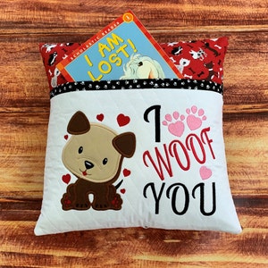 Puppy Pillow, Puppy Gift, Dog Pillow, A Boy and his Dog, Dog Lover Gift, Dog Pillow Cover, Animal Lover Gift, Paw Prints Pillow, Pet Pillow