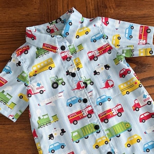 Cute Vehicle Shirt for Toddler Boy: Cars and Trucks Party, Toddler Vehicle Fun Shirt, Planes and Trucks for Kids