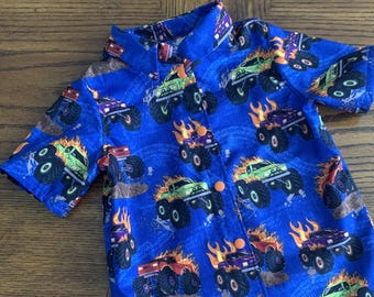 Monster Trucks, Boys Monster Truck Birthday Shirt, Race Car Kids Shirt, Car Lover Baby Gift, Boys Racing Shirt