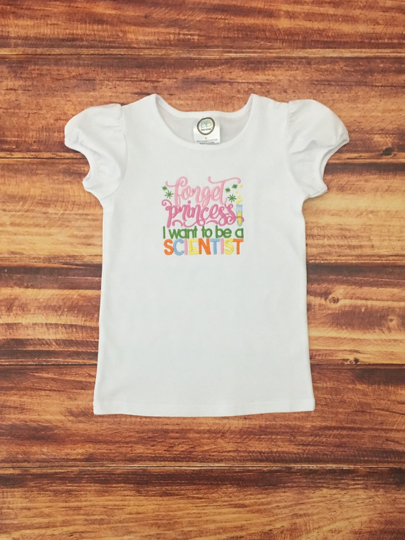 Girl Science Shirt, STEM Shirt for Girls, Girls Science Party, Girl Who Loves Science, STEM Shirt, Science Birthday, Future Scientist image 4