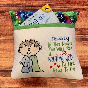 Storybook Pillow, Gift for Son, Personalized Pillowcase, Grandson Gift, Pillow for Baby Boy Nursery, New Baby Boy Gift, Gift from Grandma