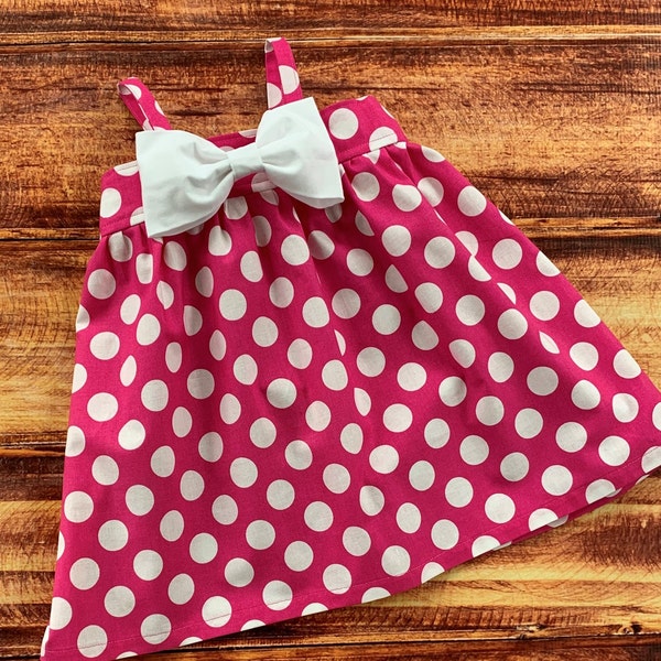 Pink Polka Dot Dress Etsy