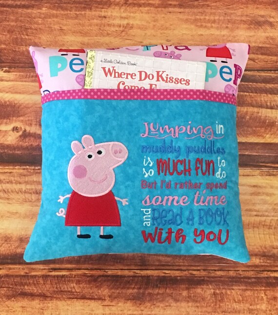 Peppa Pig Pillow Pocket Pillow Peppa Pig Birthday Gift Etsy