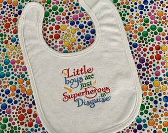 Superhero Bib, Baby Boy Super Hero, Gift for New Baby Boy, Newborn Gift, Superhero Baby Shower, Super Boy, Funny Baby Bib, Gifts Under 20