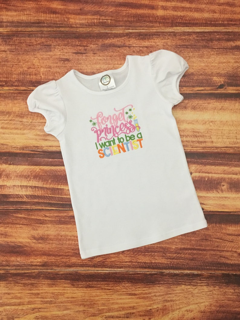 Girl Science Shirt, STEM Shirt for Girls, Girls Science Party, Girl Who Loves Science, STEM Shirt, Science Birthday, Future Scientist image 7