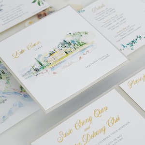 Lake Como Wedding Invitation