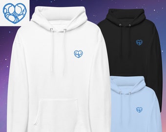 Astronaut Heart Embroidered Hoodie