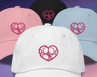 Astronaut Heart Embroidered Hat
