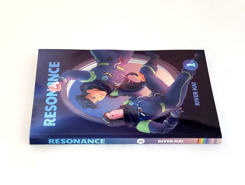 Discounted LGBTQ Comic Paperback Comic RESONANCE Volume 1, Romance Sci-Fi Graphic Novel, Space Gays, Trans and Bisexual Representation image 6