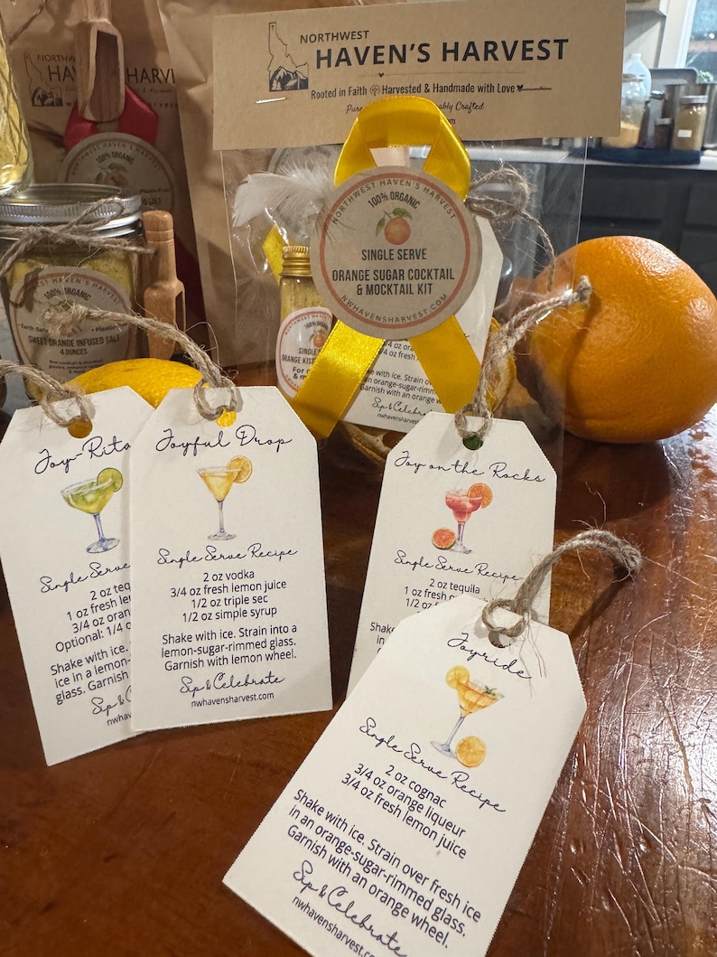 Organic Floral Citrus Sugar – Cocktail & Mocktail Rimmer, Baking Garnish, Spring/Summer Blend Bild 6
