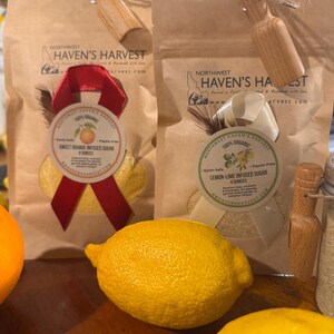 Organic Floral Citrus Sugar – Cocktail & Mocktail Rimmer, Baking Garnish, Spring/Summer Blend Bild 4