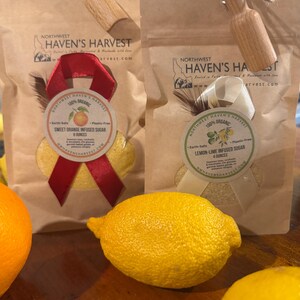 Organic Floral Citrus Sugar – Cocktail & Mocktail Rimmer, Baking Garnish, Spring/Summer Blend Bild 3