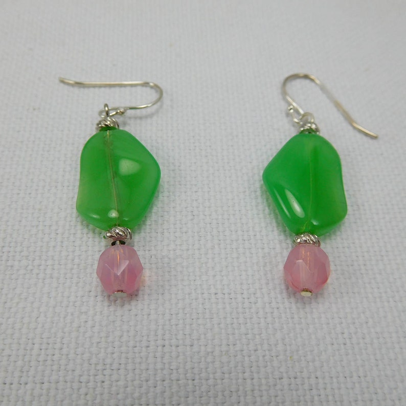 Pink & Green Jewelry SetConvertible NecklaceSpring Jewelry Etsy