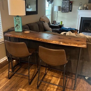 Behind Sofa Dining Bar Height Table