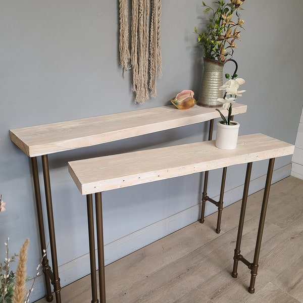 White Wood Entryway Tables Etsy