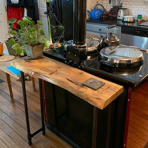 Narrow console handmade table, Reclaimed Wood Table, Long Sofa Table, one slab wide, Entryway Table, Farmhouse, Industrial Design image 6