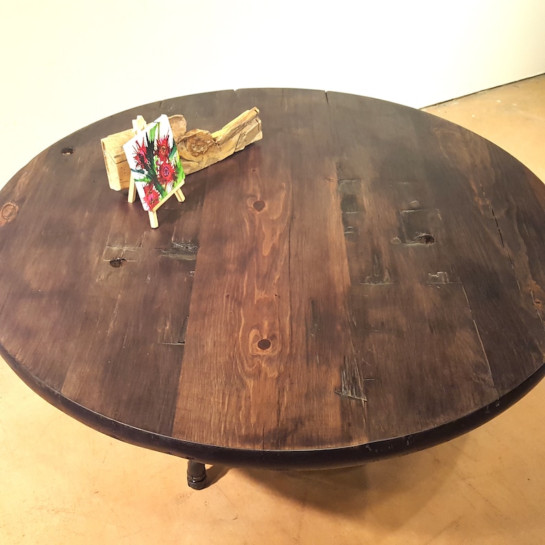 Round Reclaimed Wood Coffee Table With Pipe Legs Low Rustic Farmhouse Dining - Round Reclaimed Wood Coffee Table Rustic Round Reclaimed Wood Coffee Table With Pipe Legs Low Rustic Farmhouse Dining - Round Reclaimed Wood Coffee Table Rustic