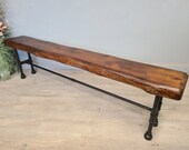 Antique Barn Beam Bench, 6 foot long, Reclaimed Wood , Handmade, Choose Your Finish