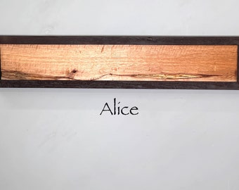 Wall art White Oak wood grain wall hanging of reclaimed wood, "Alice"