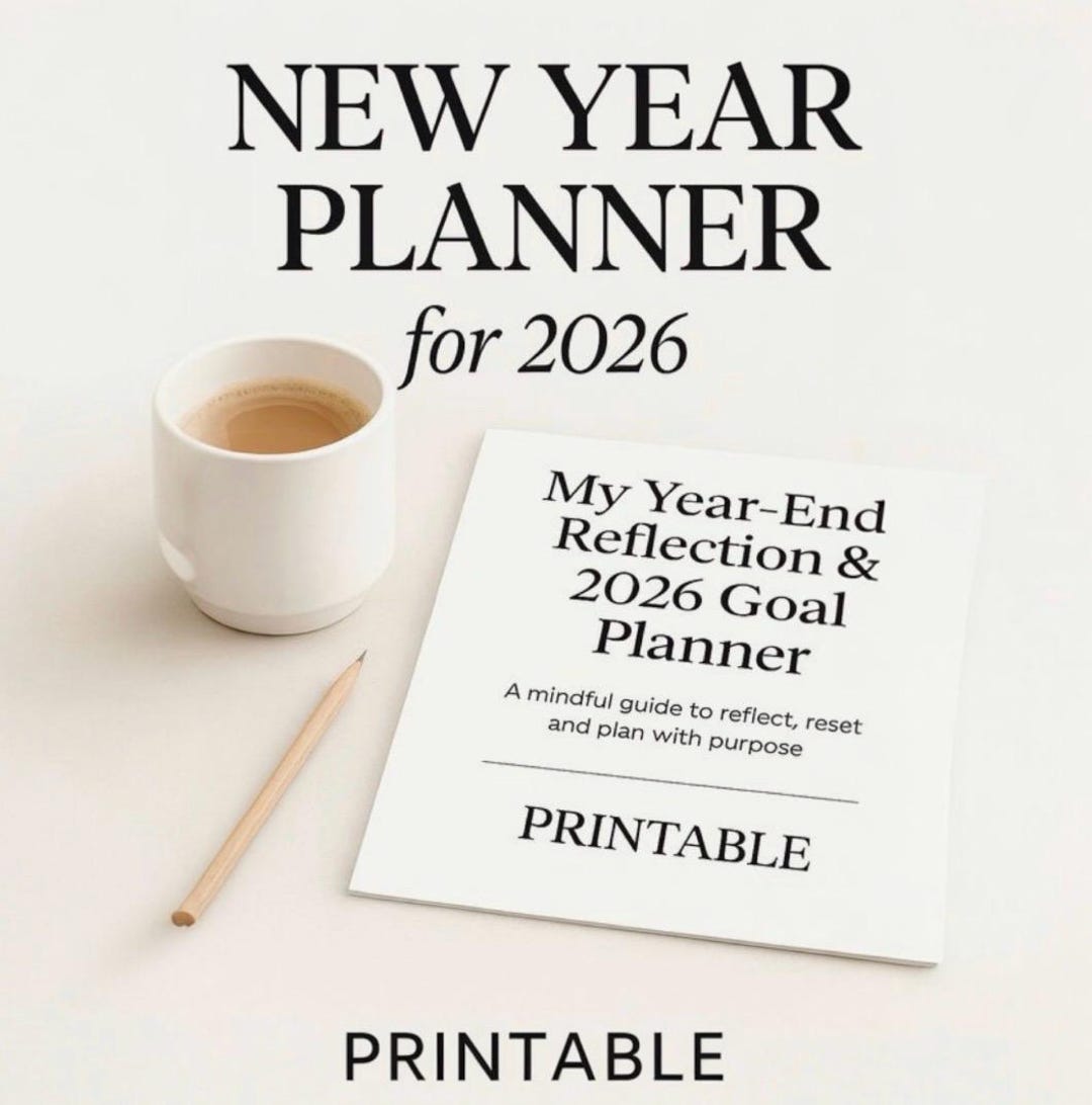 2026 New Year Planner Printable | Goal Setting & Year-end Reflection ...