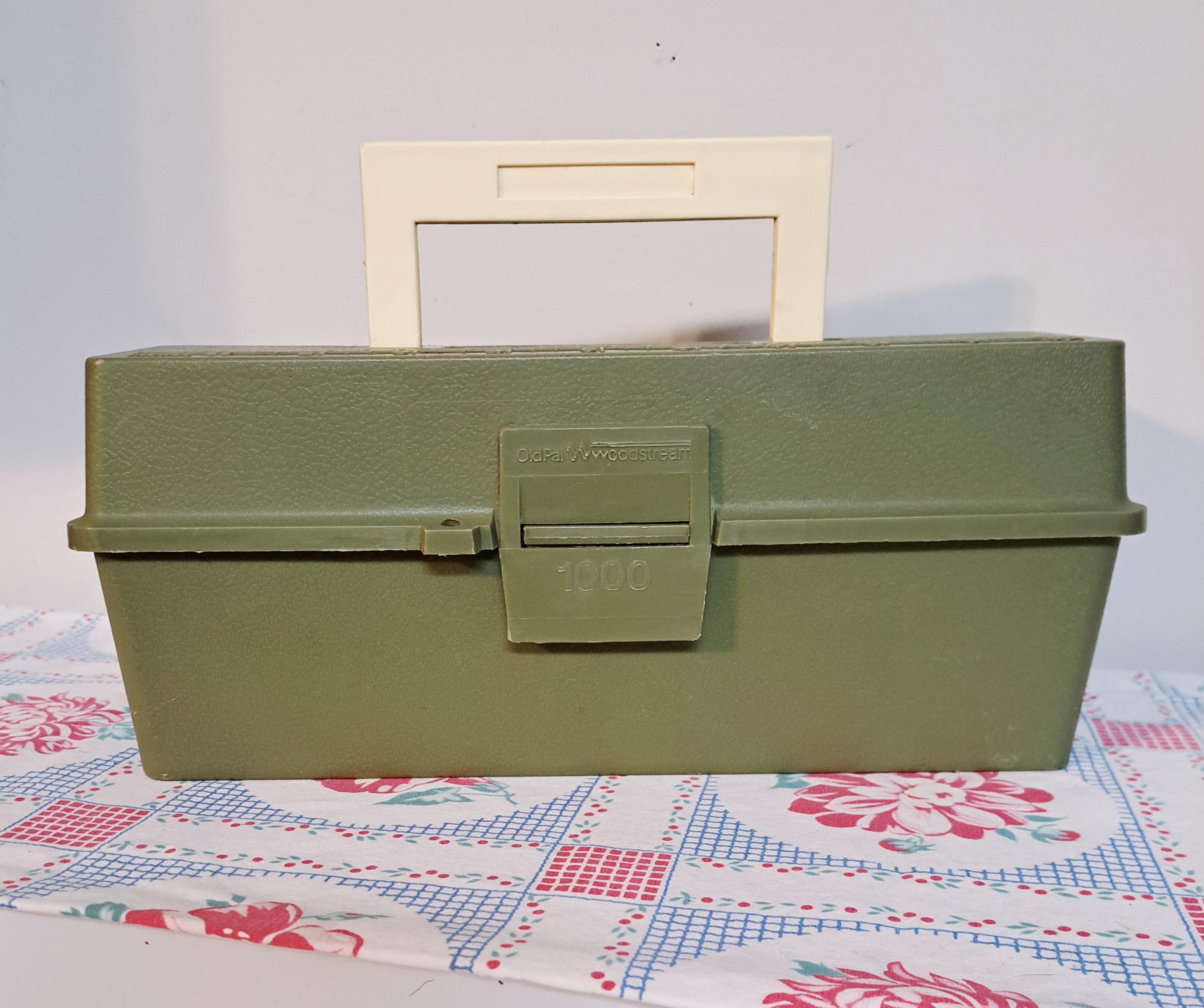Vtg Old Pal Plastic Rare Red Fishing Tackle Box 13.5 Plus