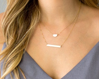 Skinny Bar Necklace, Personalized Bar Necklace, Engraved Bar Necklace, Mom Necklace, Gold, Silver, Rose Gold Name Bar Necklace, Gift for Mom