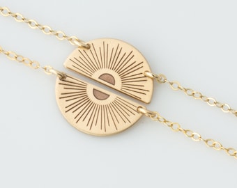 Best Friend Necklace • Friendship Necklace • Sister's Necklace • Gift for Big Sis and Lil Sis • Unique Friendship Gift