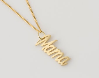 Dainty Mama Necklace, Mama Script Necklace, Mama Necklace, New Mom Gift Postpartum, Mother's Day Gift, Necklace For Wife, Gift for Her