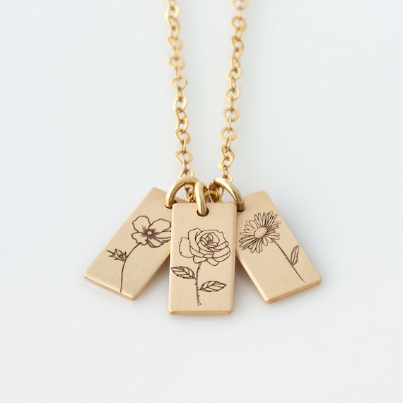 Personalized Gifts for Mom Birth Flower 