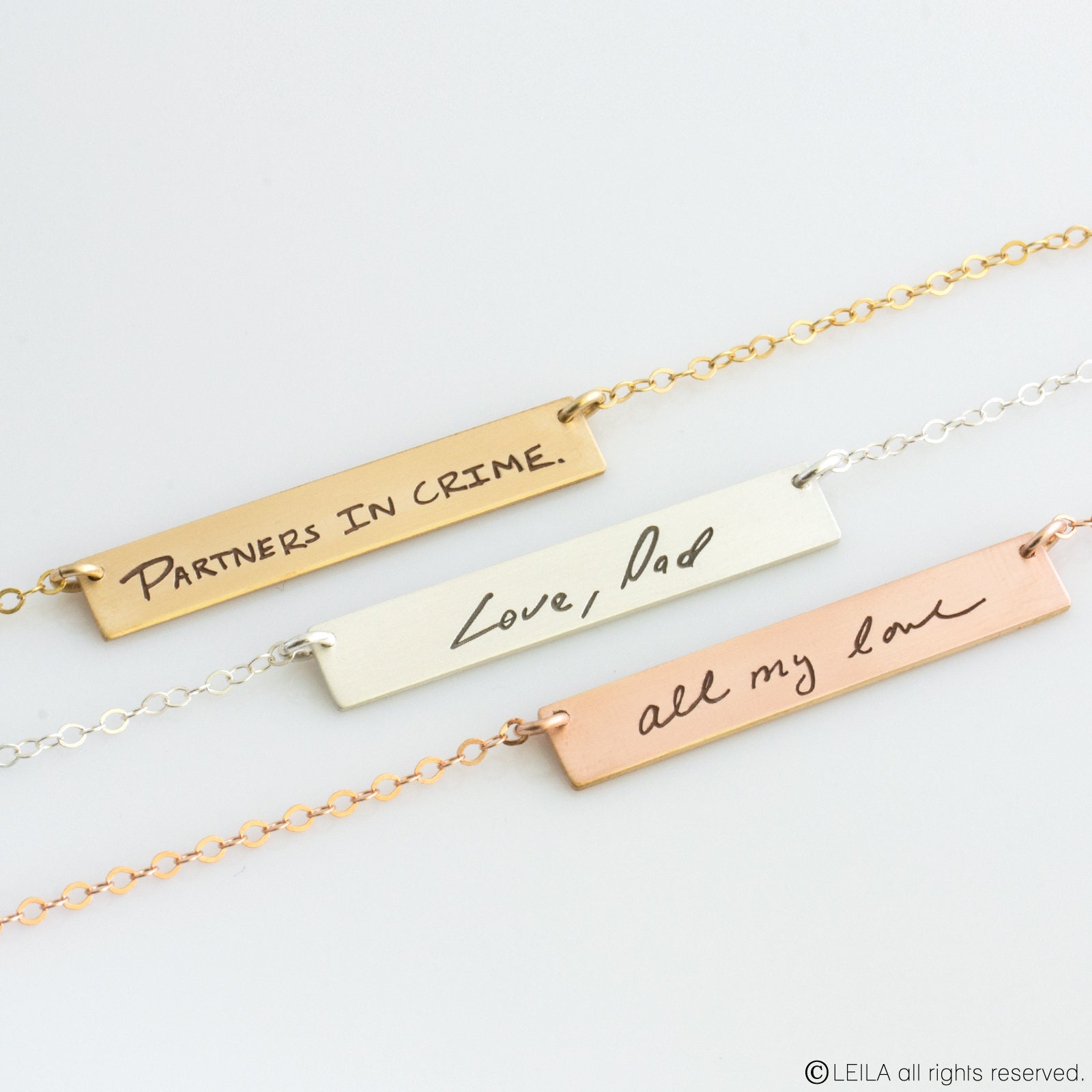 Handwriting Jewelry Custom Signature Personalized Necklace