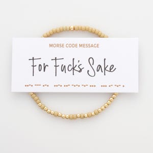Bracelet code Morse pour l'amour de la baise, bracelet de perles message caché, cadeau pour ami, code secret, cadeau drôle pour ami