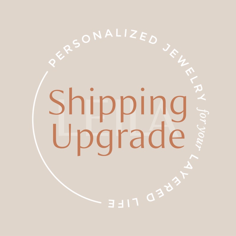 SHIPPING UPGRADE Options for Your LEILA Jewelry Order - Etsy