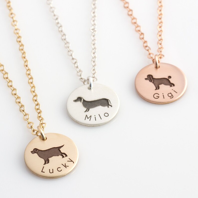 Pet Necklace Dog Necklace Personalized Dog Necklace Dog Mom Etsy